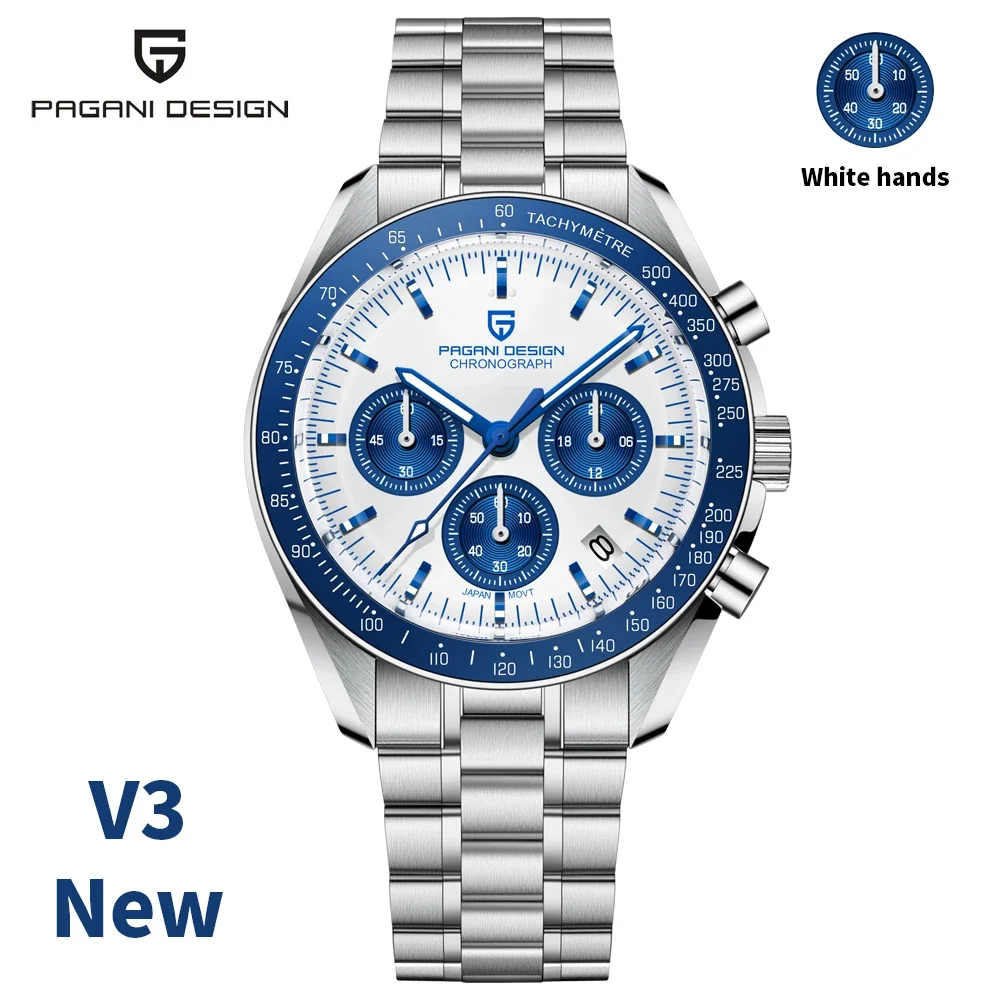 PAGANI DESIGN 2026 New V5 PD1701 Men's Watches Luxury Quartz Watch 100M Waterproof - Image 1