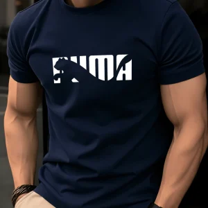 Men's Summer 100% Pure Cotton Casual Fashionable  Short Sleeved T-Shirt - Thumbnail Image 5