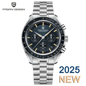 New Light Tan Retro Quartz Watch For Men Sports Chronograph - Thumbnail Image 16