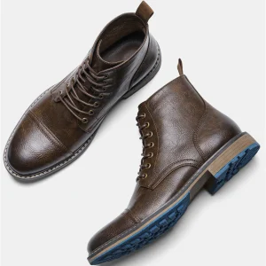 Size 8~13 Men Boots Fashion Brand Comfortable Ankle Boots For Men - Thumbnail Image 2