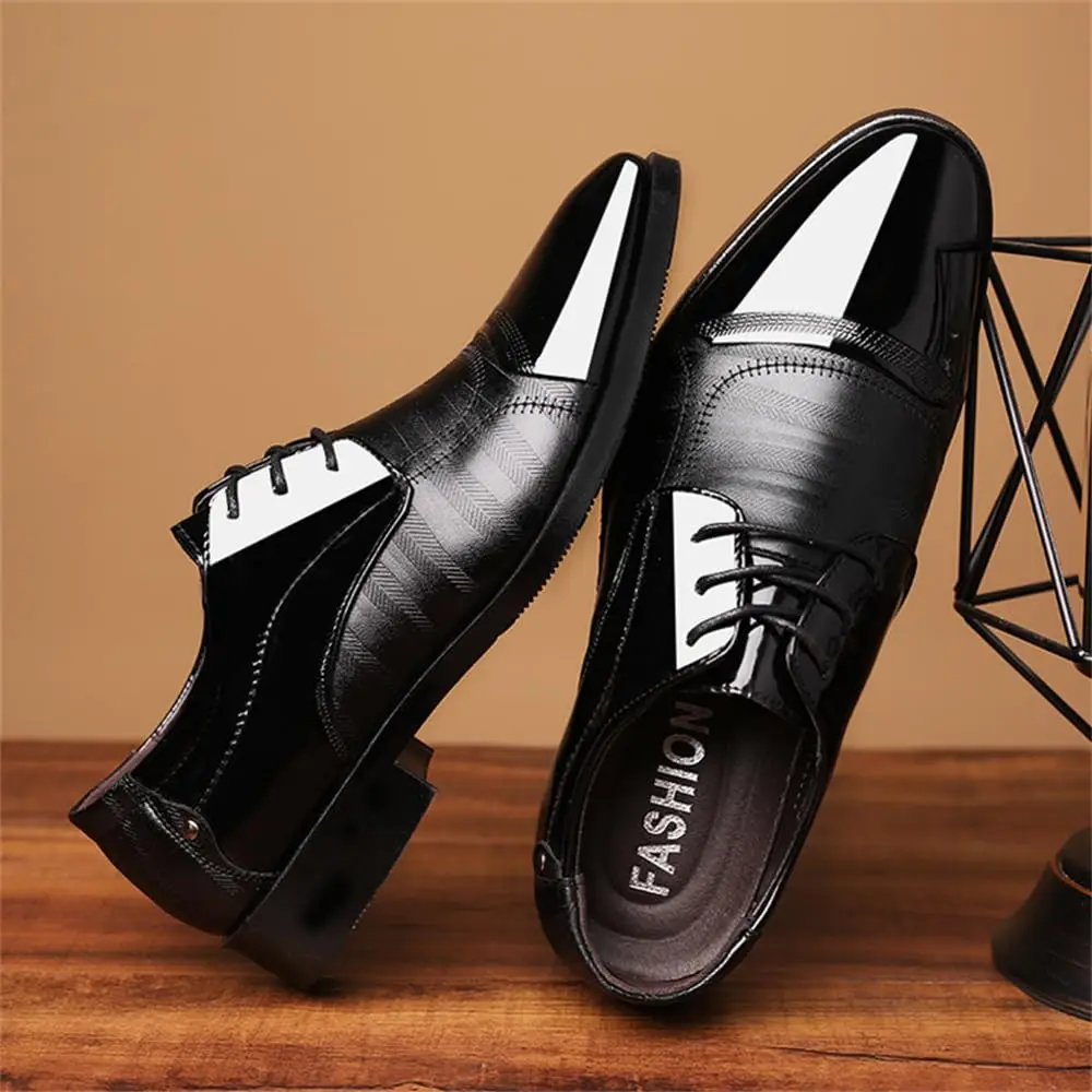 Men's Dress Shoes Business Oxfords Patent Leather Dress Shoes - Image 6