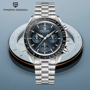 Men's Watches Luxury Chronograph Quartz Watch For Men  100M Waterproof Wristwatch 2026