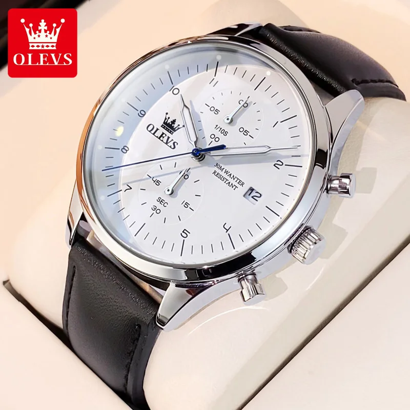 Original Men's Watches Luxury Top Brand Leather Strap Quartz Male WirstWatch Waterproof Date Business Quartz Watch for Man - Image 10