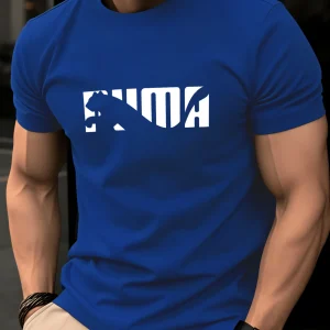 Men's Summer 100% Pure Cotton Casual Fashionable  Short Sleeved T-Shirt - Thumbnail Image 4