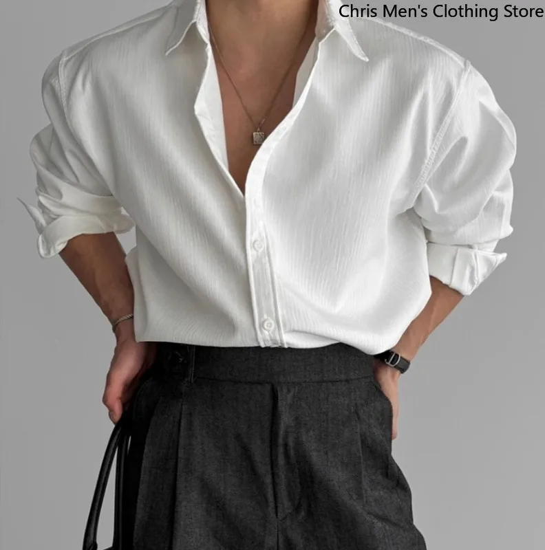 Casual Shirt for Stylish Men, Men's Wear Made of Textured Fabric High-end Quality - Image 5