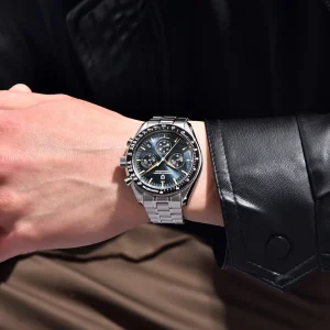 Men's Watches Luxury Chronograph Quartz Watch For Men  100M Waterproof Wristwatch 2026 - Thumbnail Image 3