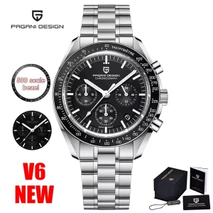 Mens Watches Quartz Automatic Watch Men Luxury Sports  Waterproof Sapphire - Thumbnail Image 12
