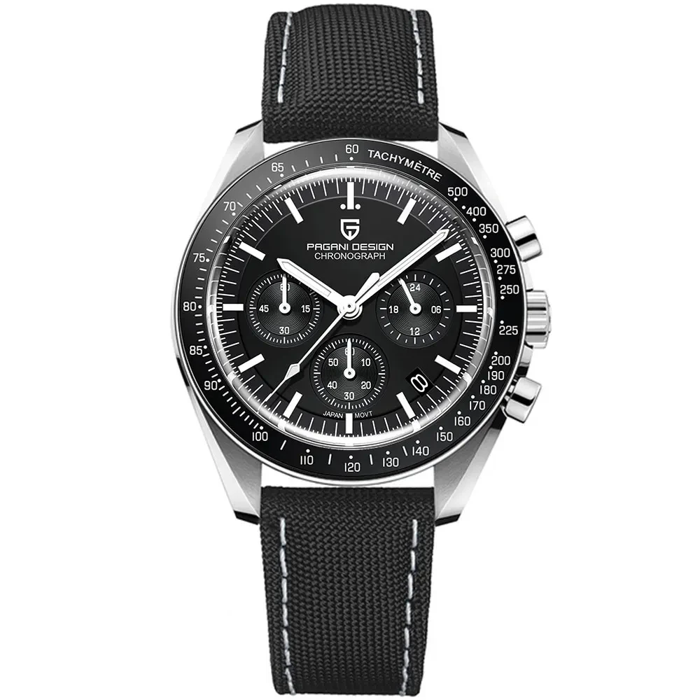 New Light Tan Retro Quartz Watch For Men Sports Chronograph - Image 18