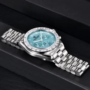 Mens Watches Quartz Automatic Watch Men Luxury Sports  Waterproof Sapphire - Thumbnail Image 5