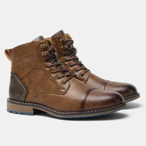 Size 8~13 Men Boots Fashion Brand Comfortable Ankle Boots For Men - Thumbnail Image 8