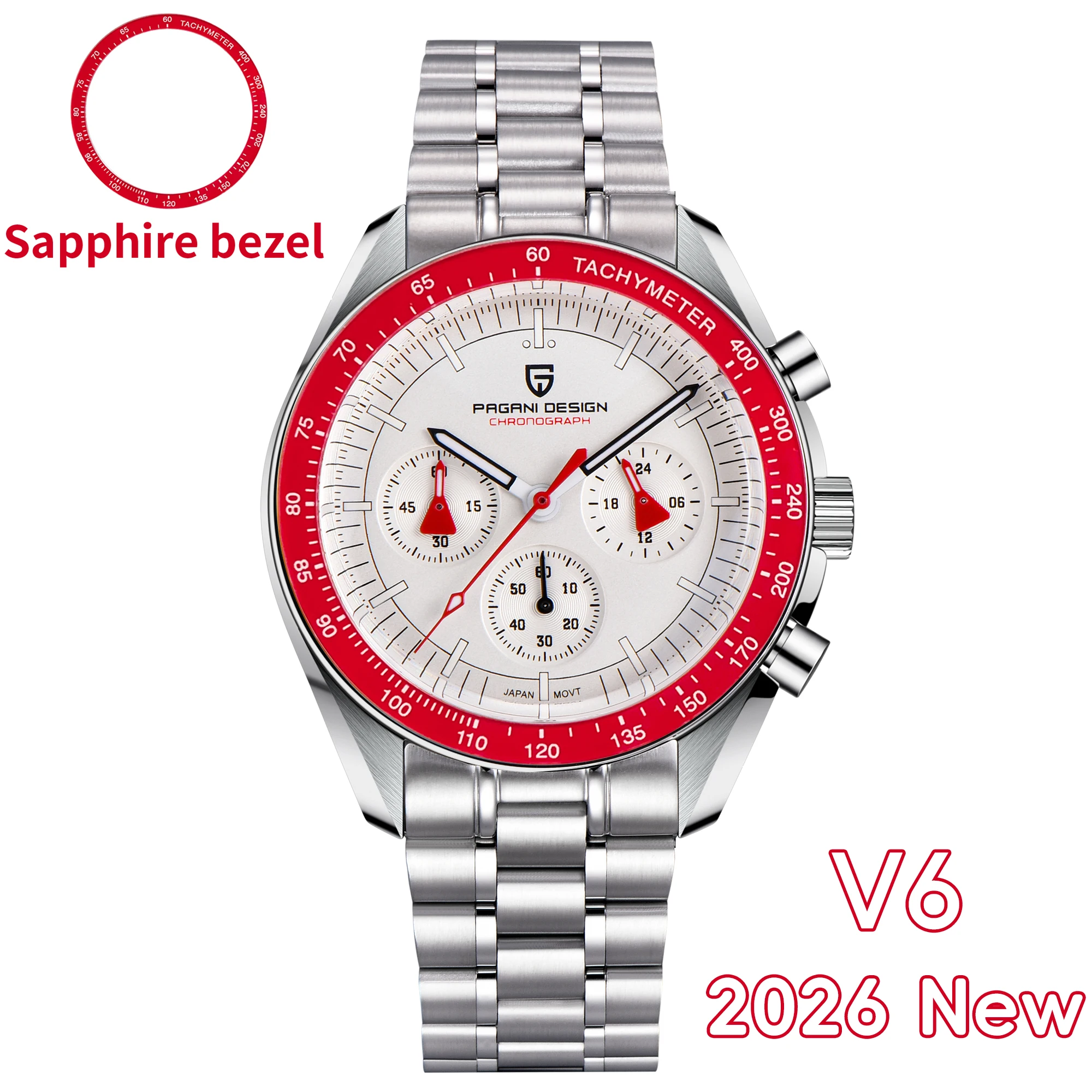 PAGANI DESIGN 2026 New V5 PD1701 Men's Watches Luxury Quartz Watch 100M Waterproof - Image 19