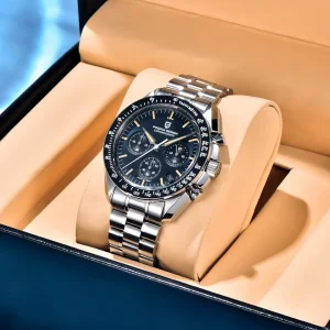 Men's Watches Luxury Chronograph Quartz Watch For Men  100M Waterproof Wristwatch 2026 - Thumbnail Image 5