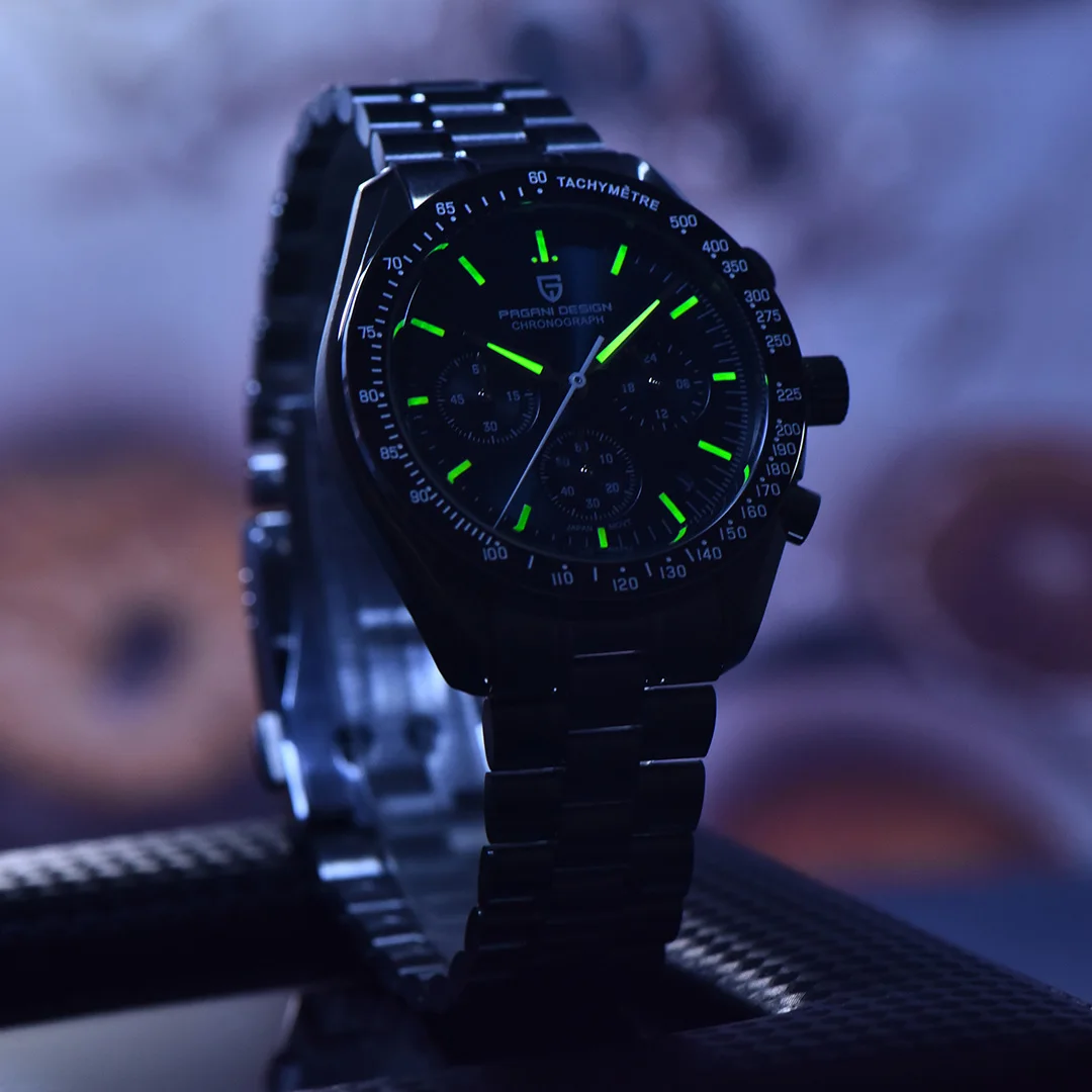Men's Watches Luxury Chronograph Quartz Watch For Men  100M Waterproof Wristwatch 2026 - Image 2
