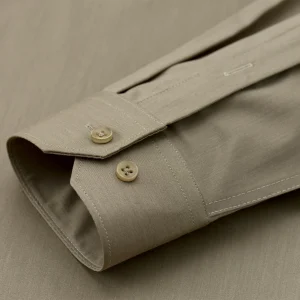 Men's Wrinkle-Free Dress Shirt Regular Fit Solid Business Formal Long Sleeve Button Up Stretch Shirts - Thumbnail Image 5