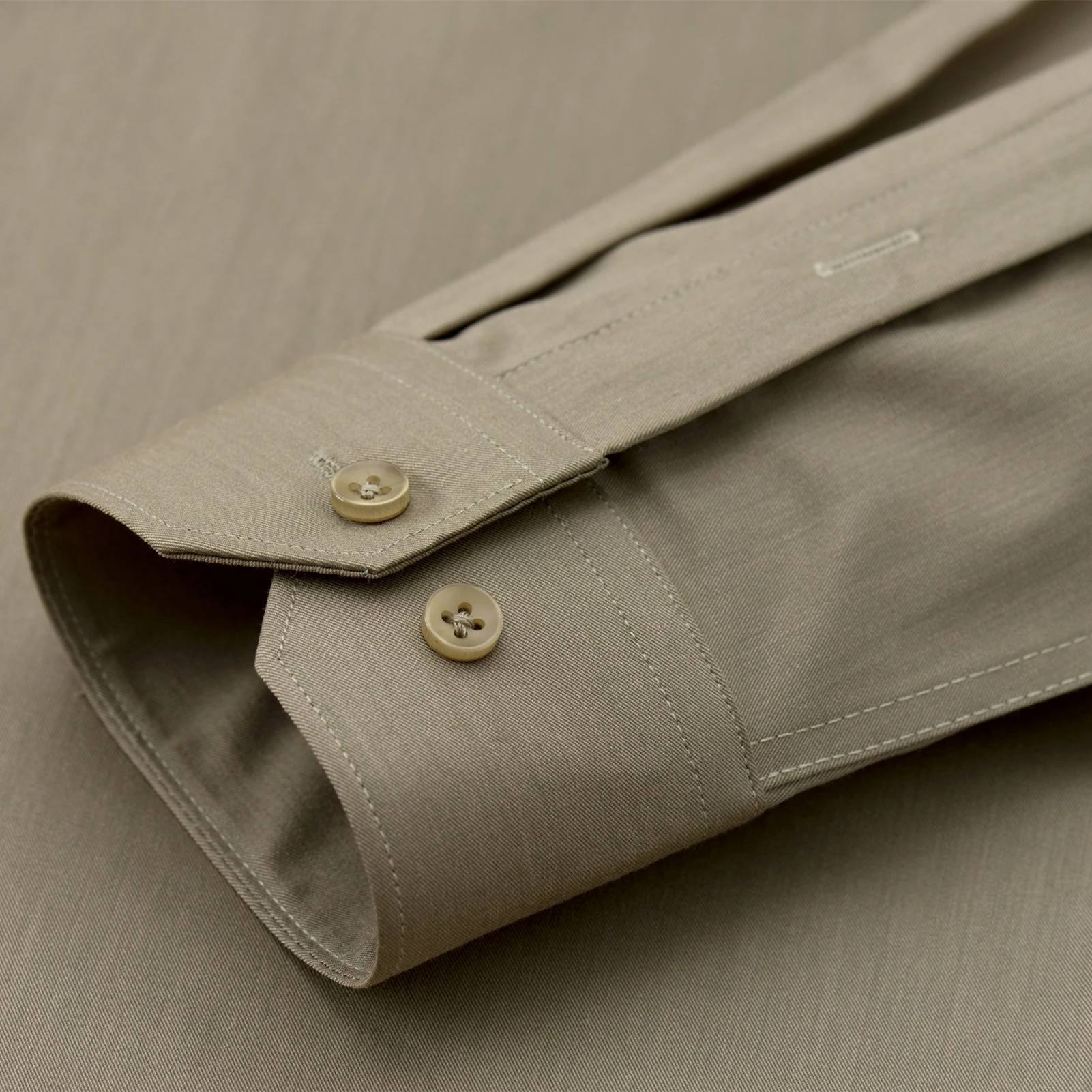 Men's Wrinkle-Free Dress Shirt Regular Fit Solid Business Formal Long Sleeve Button Up Stretch Shirts - Image 5