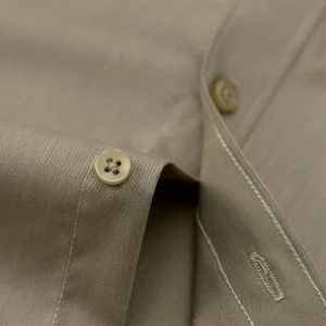 Men's Wrinkle-Free Dress Shirt Regular Fit Solid Business Formal Long Sleeve Button Up Stretch Shirts - Thumbnail Image 4